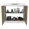 Tuhome Napoles Utility Sink with Cabinet, One Shelf, Double Door Cabinet, White/Light Oak MID6556 - alternate 4